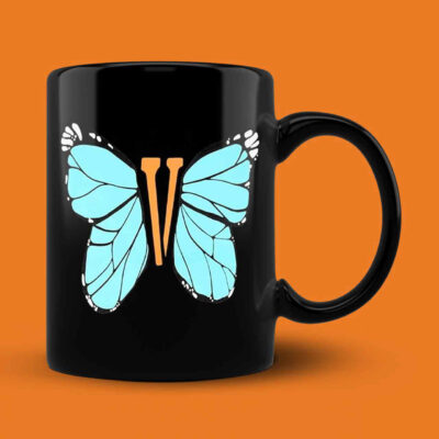 Vlone Butterfly Blue Men Mug