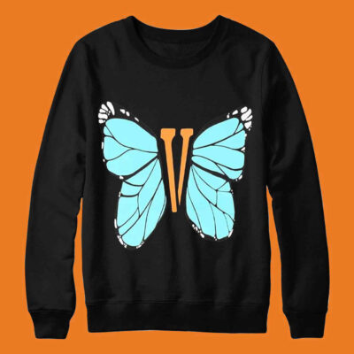 Vlone Butterfly Blue Men Sweatshirt