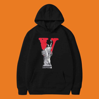 Vlone Hip Hop Big V Letter Hoodie