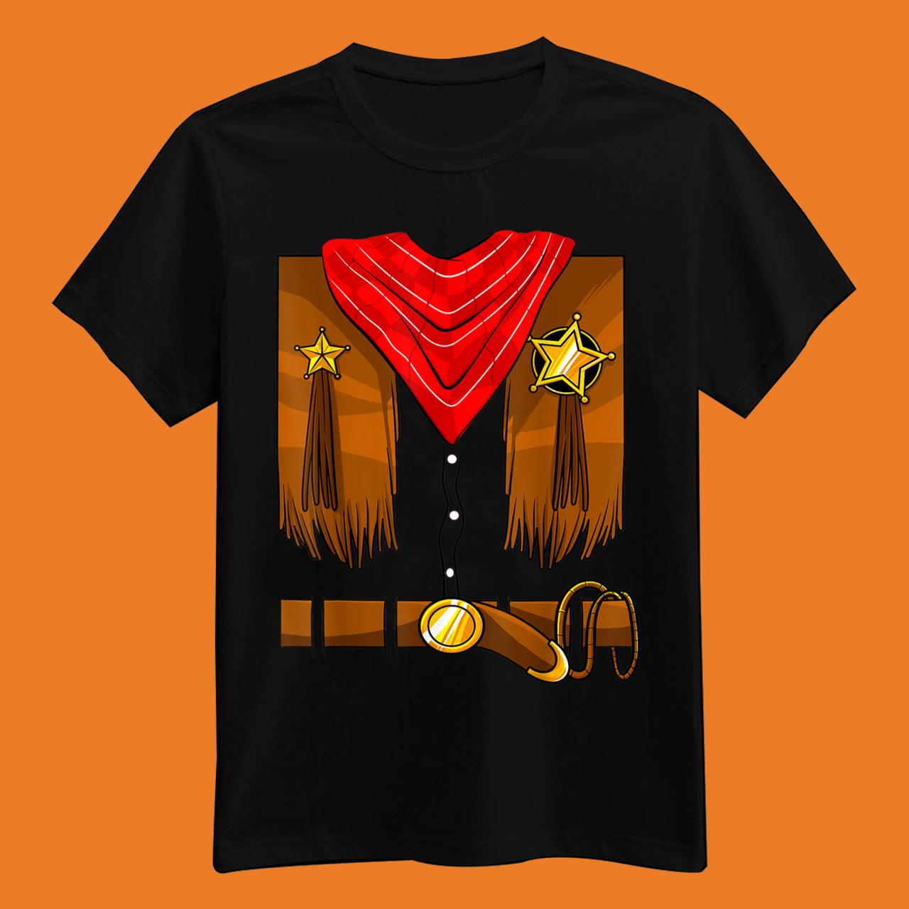 Cowboy Costume Boys Cowgirl Girls Halloween T-Shirt