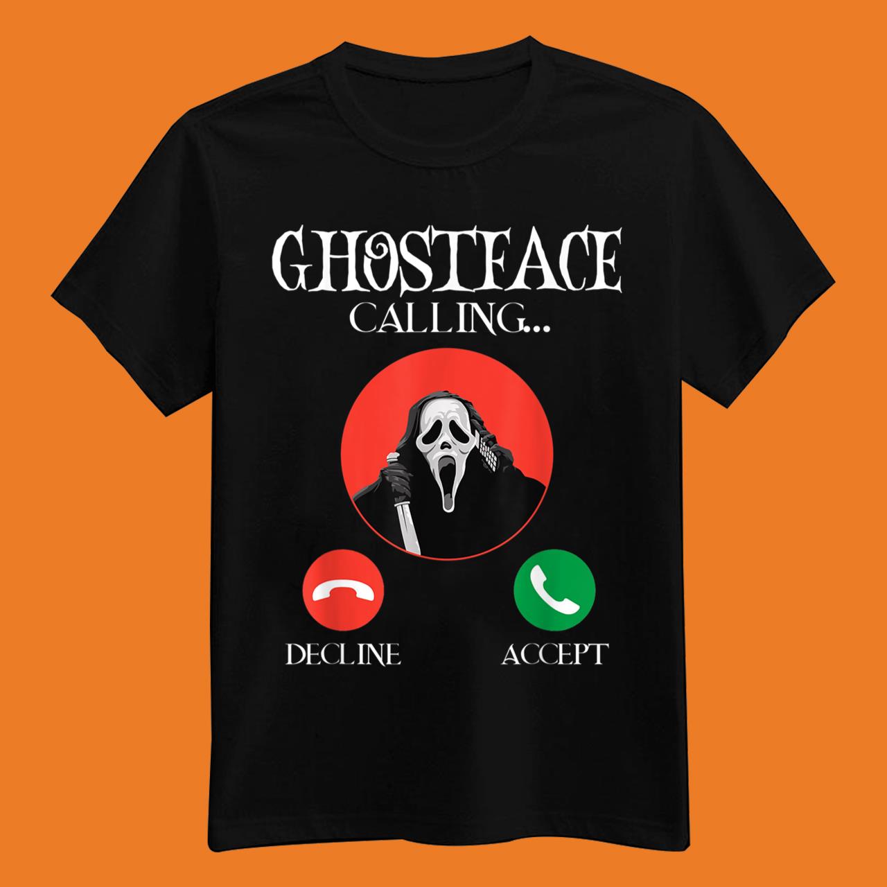 Ghostface Calling Halloween Funny T-Shirt