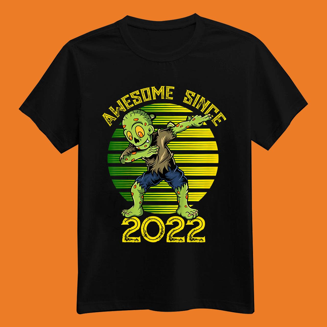 Halloween Dabbing Zombie Awesome Since 2022 T-Shirt