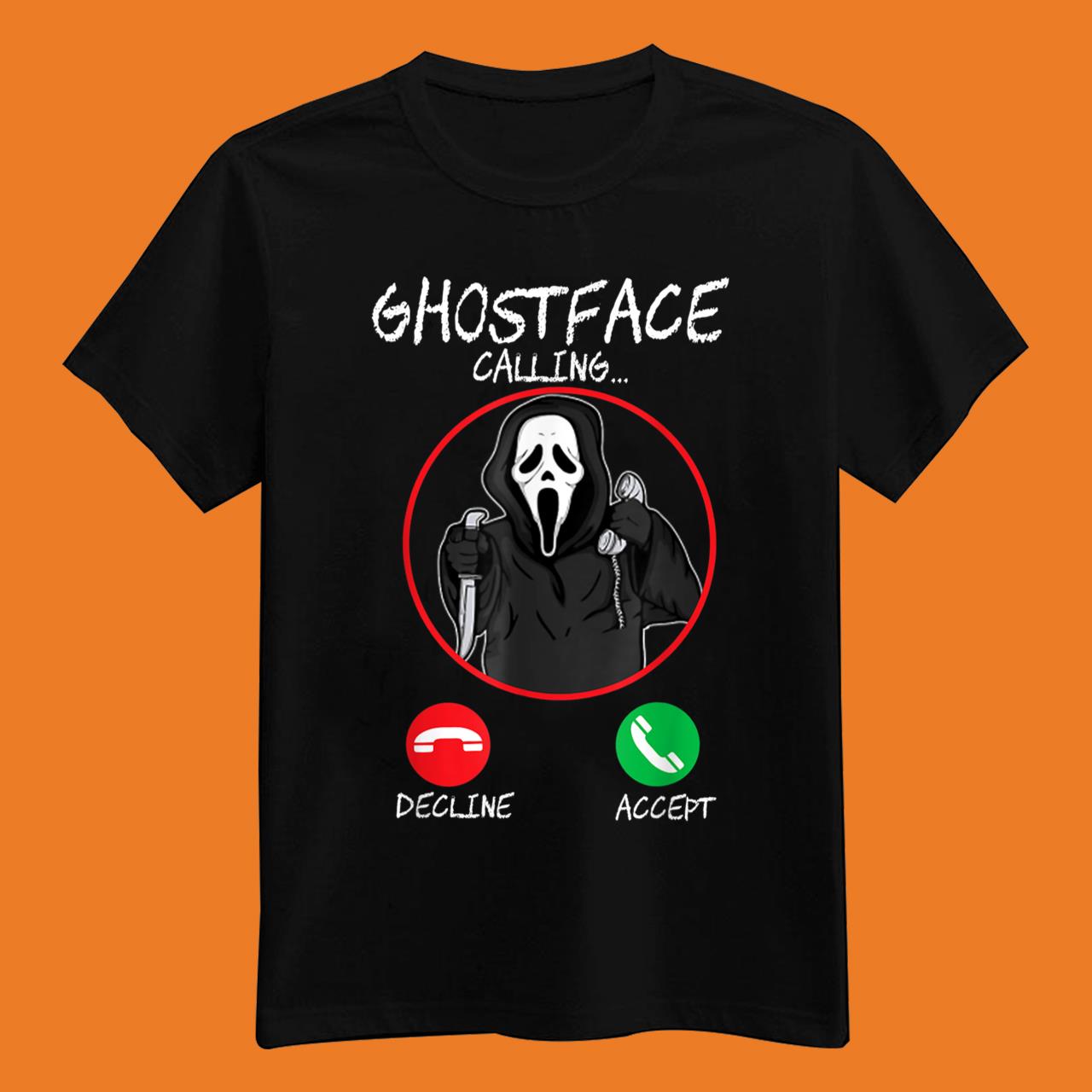 Holiday 365 Halloween Ghost Face Calling T-Shirt