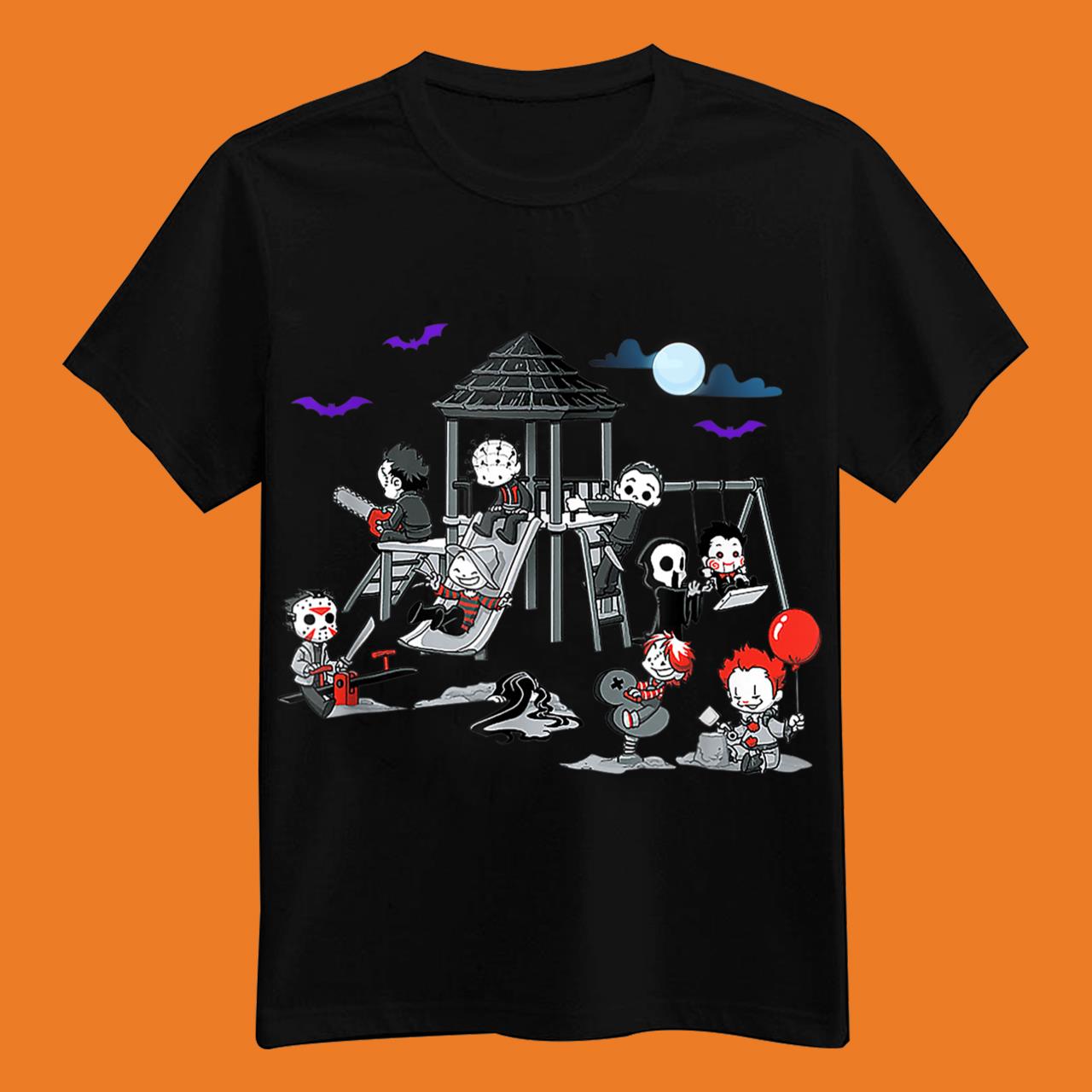 Horror Clubhouse In Park Halloween T-Shirt