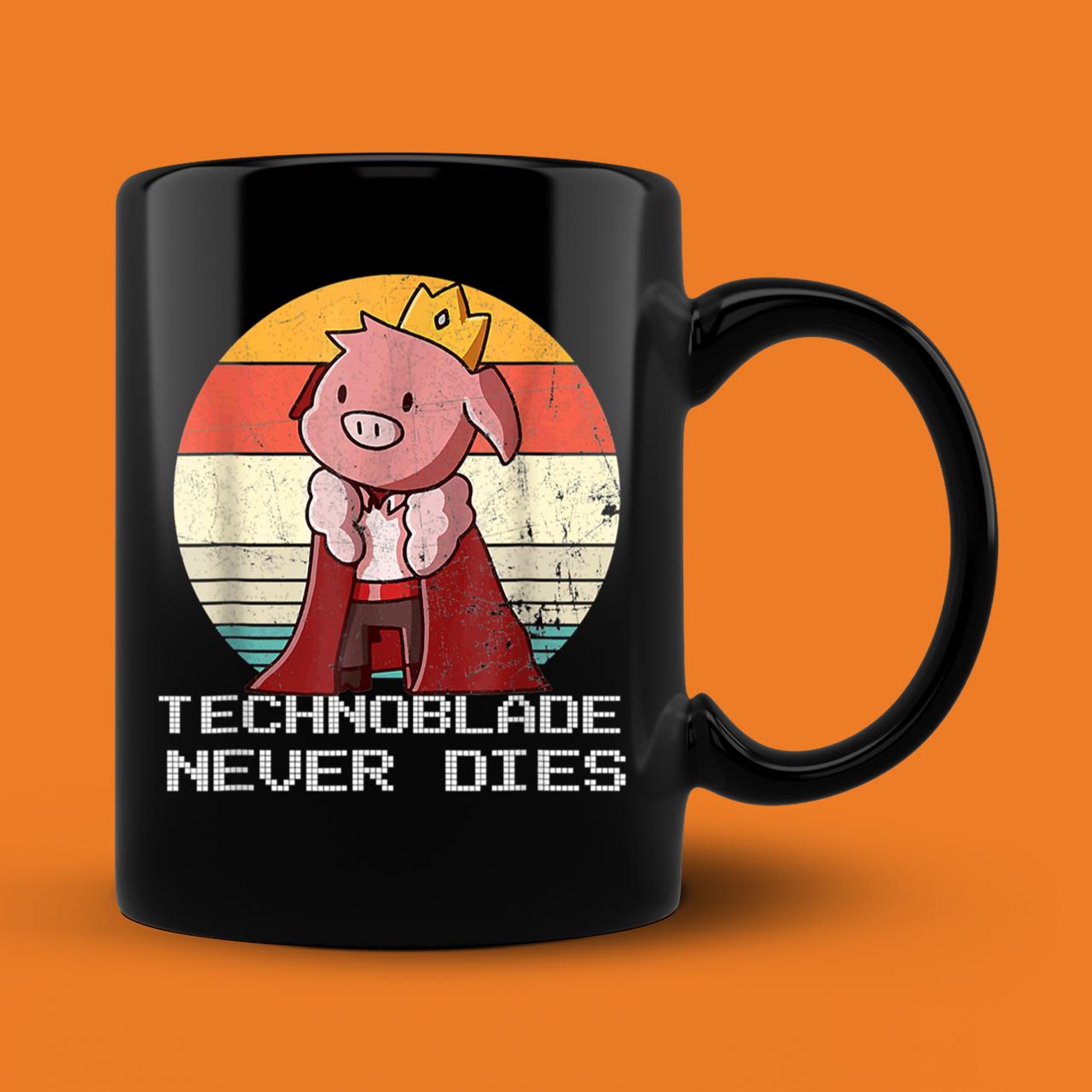 Retro Style Technoblade Merch Cosplay Classic Mug