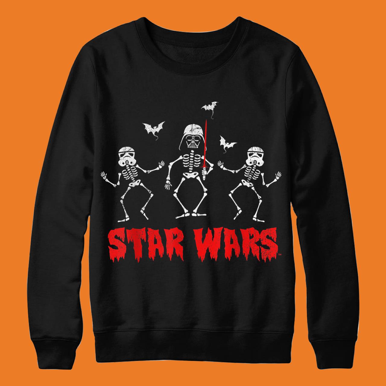 Star Wars Halloween Darth Vader & Stormtroopers Skeletons T-Shirt