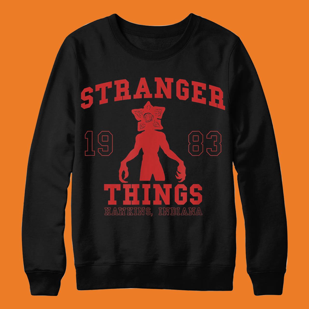 Stranger Things Demogorgon Collegiate 1983 Hawkins Indiana T-Shirt