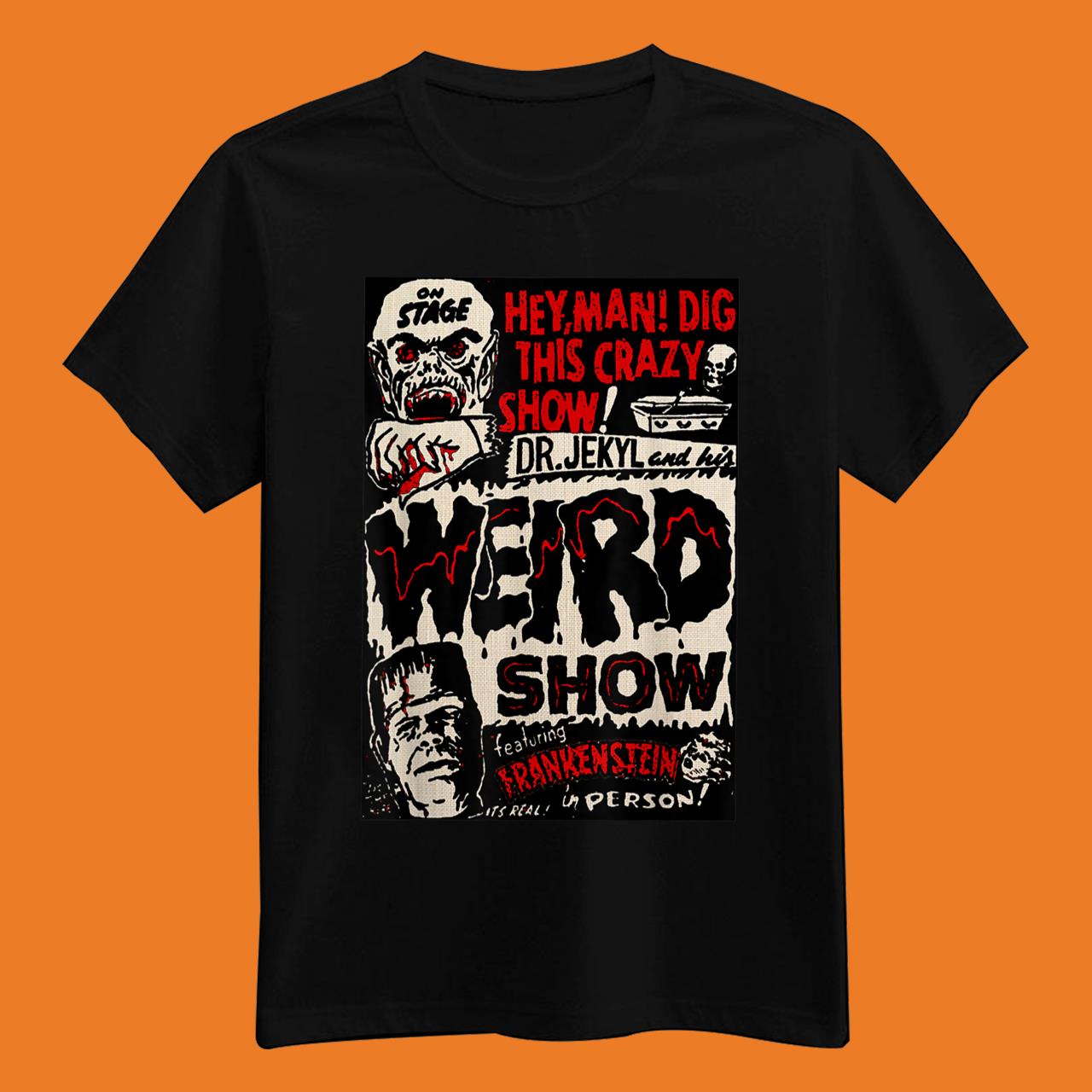 Vintage Halloween Frankenstein T-Shirt