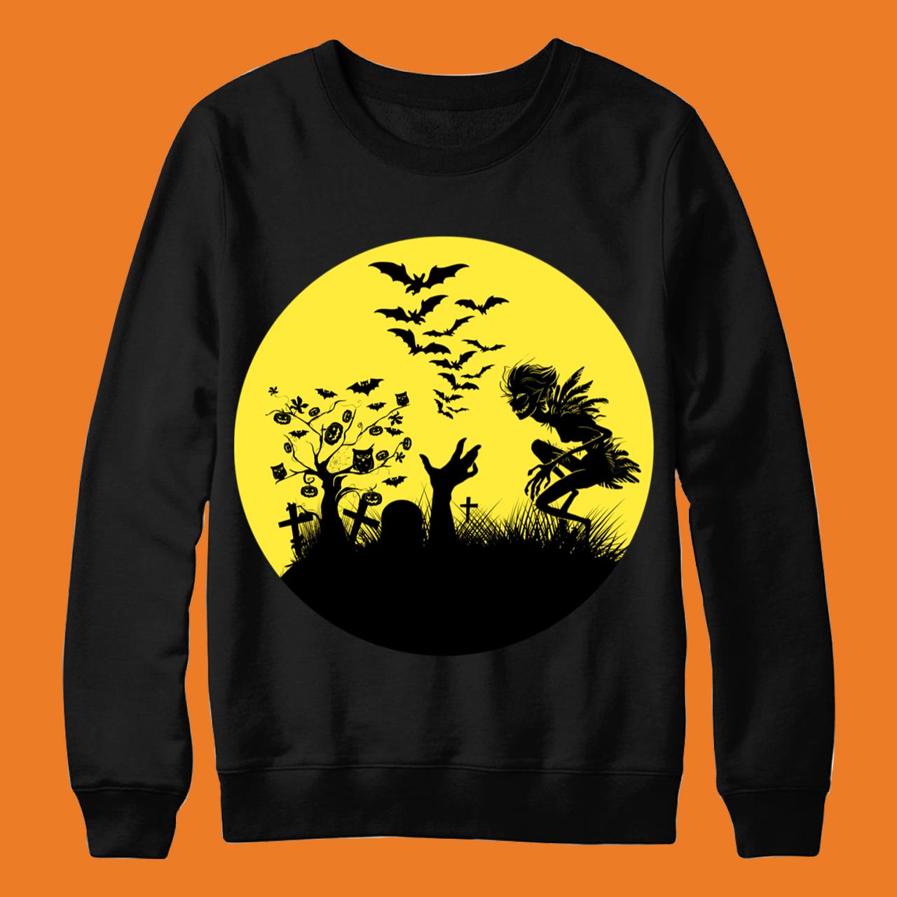 Vintage Pumpkin Scene Halloween Classic T-Shirt