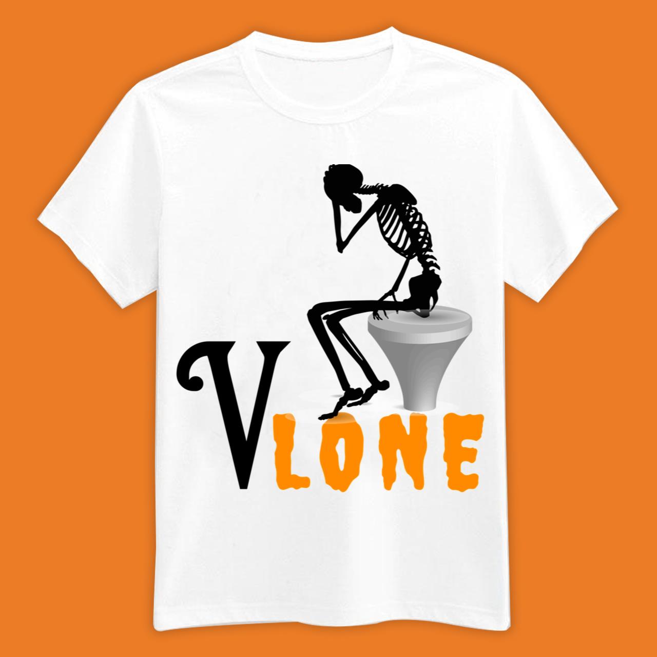 Vlone Is Just A Lifestyle Live Alone Die Alone White T-Shirt