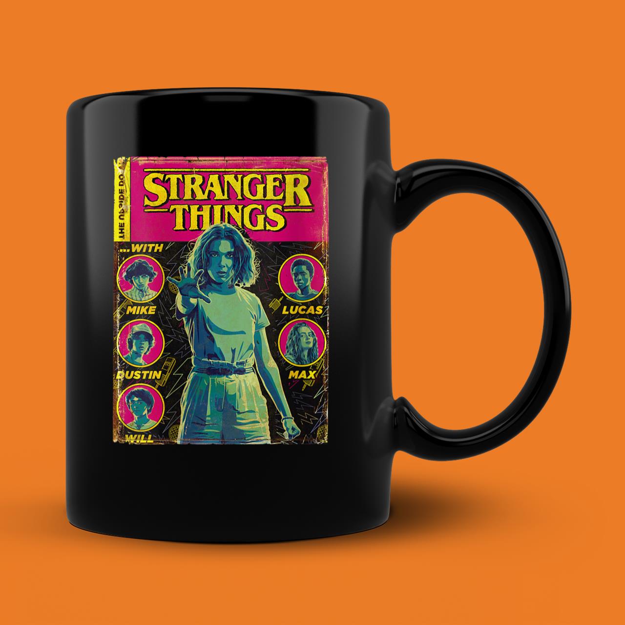 Womens Netflix Stranger Things Group Shot Comic Cover Mug