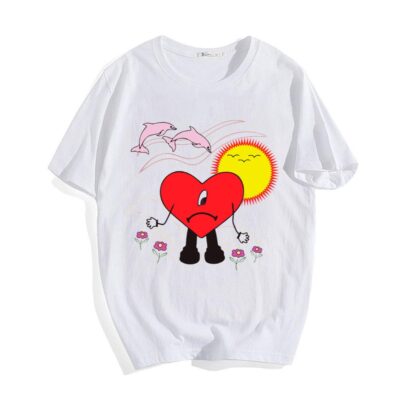 Bad Bunny Shirt Designs Un Verano Sin Ti Sad Heart