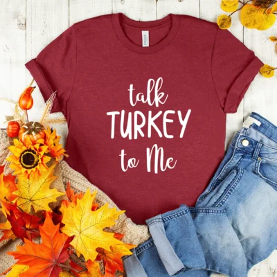 Funny Thanksgiving Shirts Talk Turket To Me