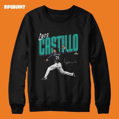 Luis Castillo Shirt Seattle Baseball Chisel Signature Sweatshirt