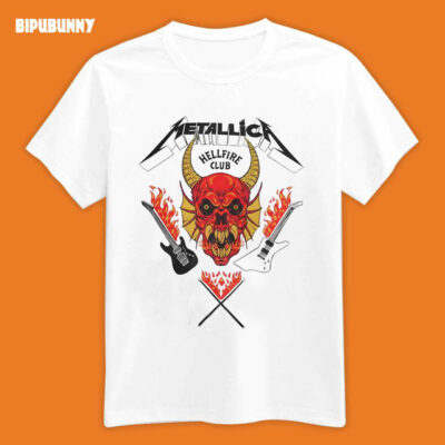 Metallica Hellfire Club Shirt Stranger Things Tee