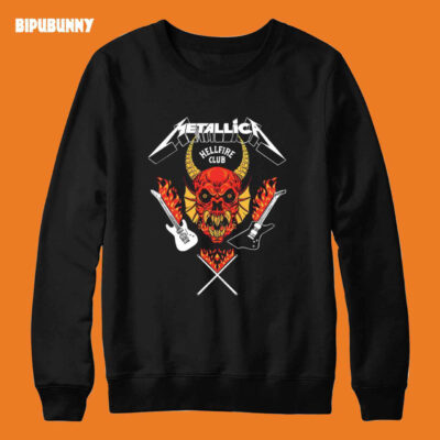 Metallica Hellfire Club Shirt Stranger Things Vintage
