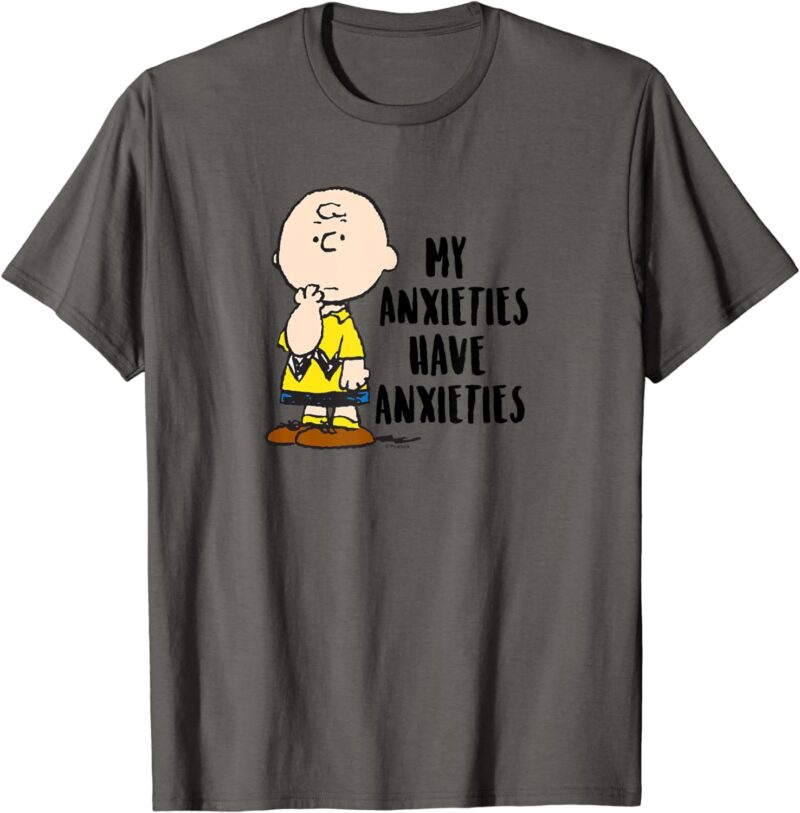 Peanuts Charlie Brown My Anxieties Have Anxieties T-Shirt