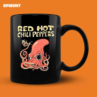 Red Hot Chili Peppers Shirt Fire Squid Mug
