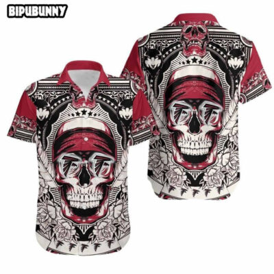 Skull Atlanta Falcons Hawaiian Shirt