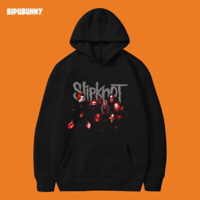 Slipknot Official We Are Not Your Kind Red Title Hoodie