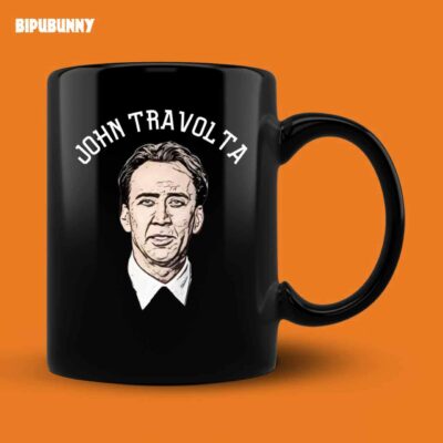 Sports Ed Nicolas Cage As John Travolta Classic Mug
