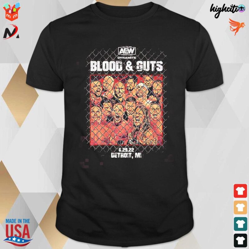 Chris Jericho T-shirt Aew Blood And Guts 2022 Event