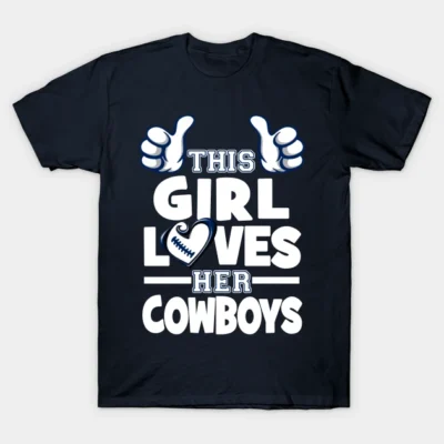 Dallas Cowboys T Shirt Cowboys Girl Sublimation Transfer