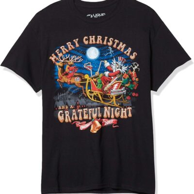 Grateful Dead Christmas T-shirt Merry Christmas Grateful Night