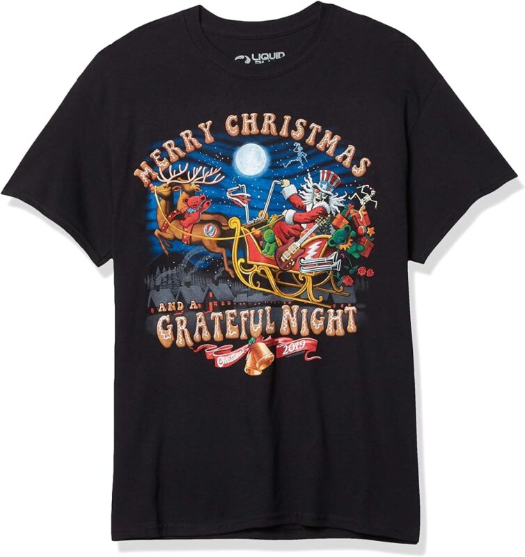 Grateful Dead Christmas T-shirt Merry Christmas Grateful Night