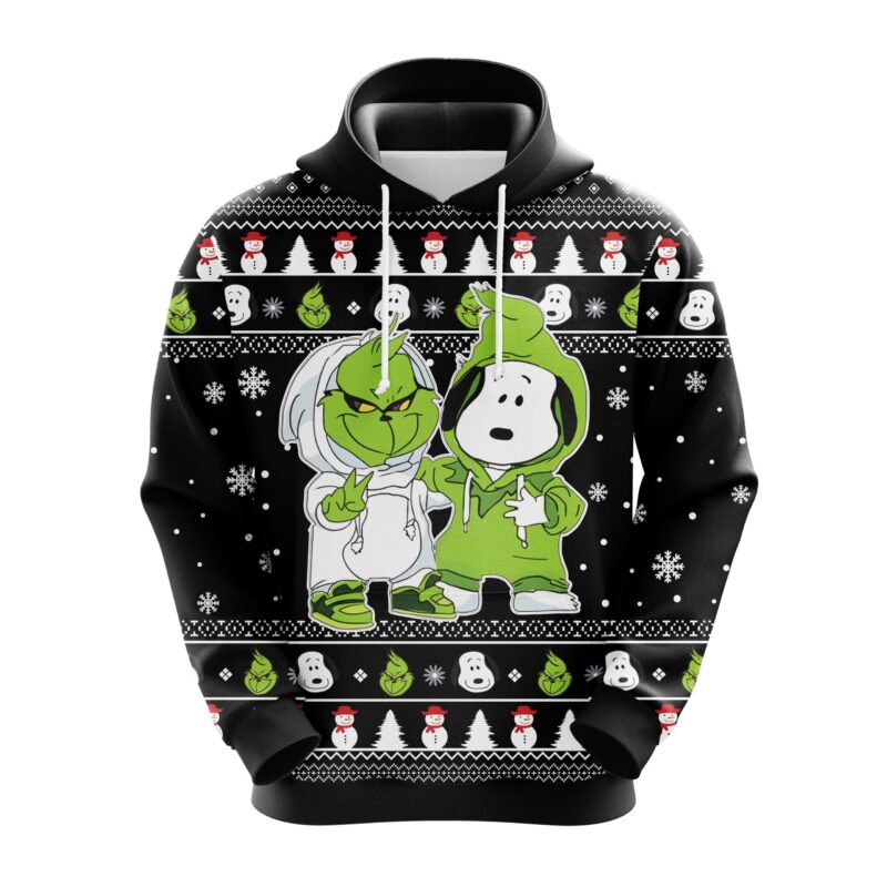 Grinch And Snoopy Christmas Cute Noel Mc Ugly Grinch 3d Hoodie Amazing Gift Idea Thanksgiving Gift