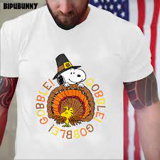 Peanuts Thanksgiving Shirt Peanuts Snoopy and Woodstock Thanksgiving Gobble