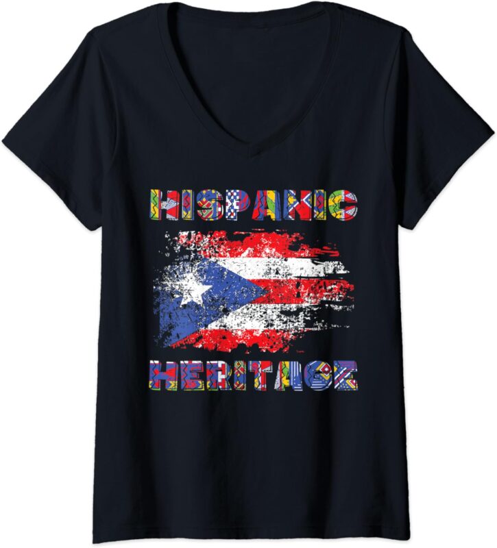 Puerto Rico Hispanic Heritage Month T-Shirt Gift Design Idea Puerto Rico Hispanic Heritage Month T-Shirt Gift Design Idea