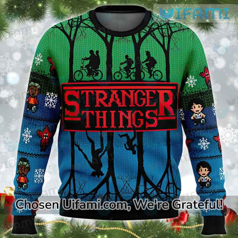 Stranger Things Ugly Christmas Sweater Gift For Stranger Things Fan In Christmas