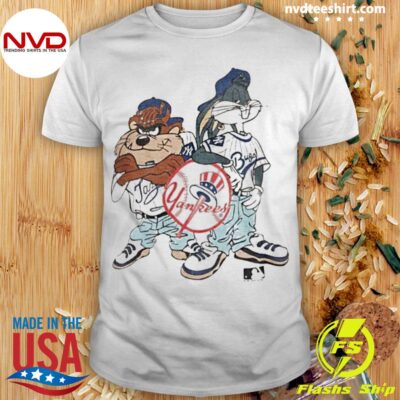 Yankees T-shirt 2022 90S Taz Bugs Bunny New York Yankees Vintage Single Stitch 1993 Looney