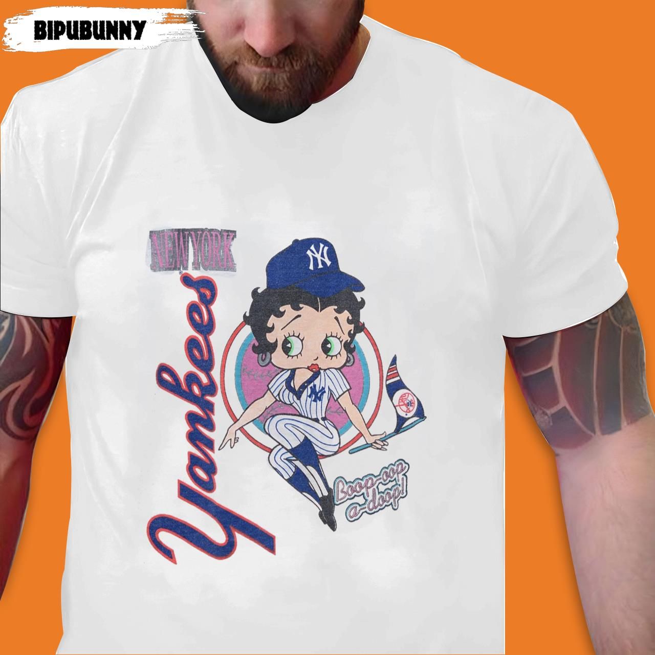 Yankees T-shirt Unisex Vintage MLB New York Yankees Betty Boop