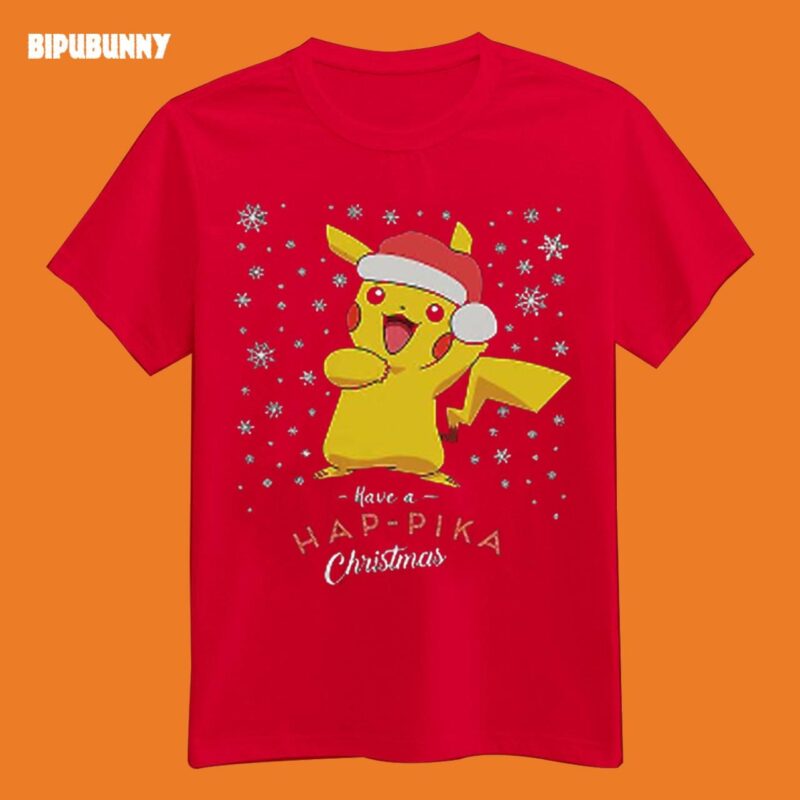 Happika Pokemon Christmas T-Shirt