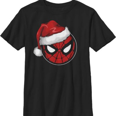 Marvel Christmas Spider Man Santa Hat Spiderman Christmas T-Shirt