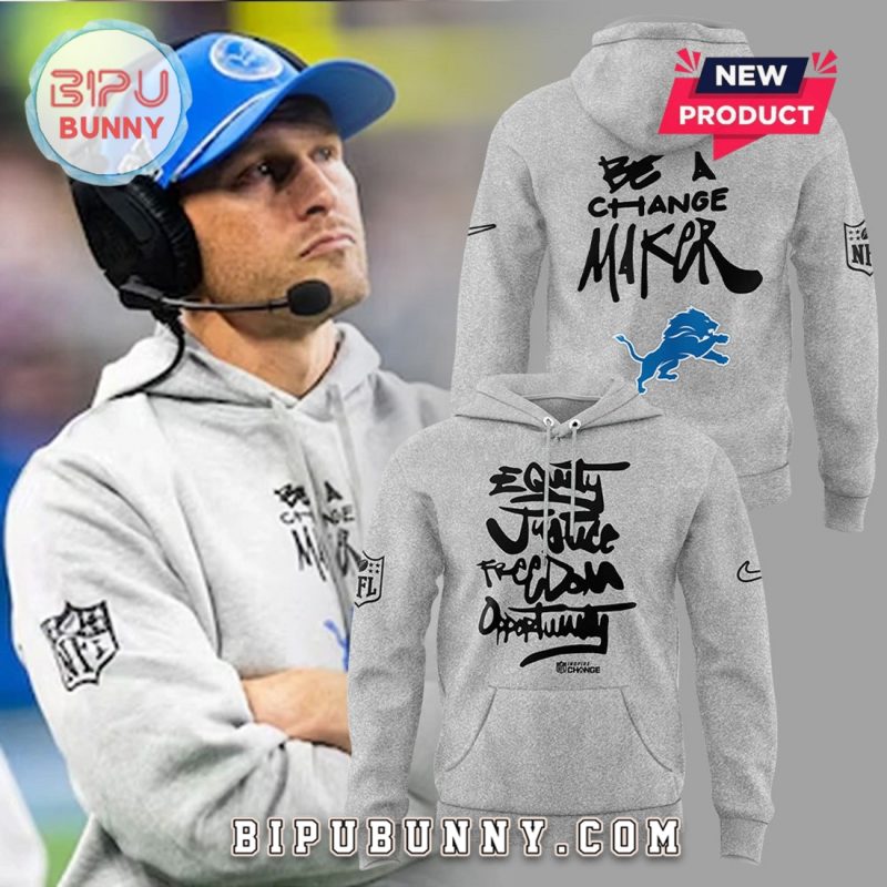 Detroit Lions Be A Change Maker Hoodie Set