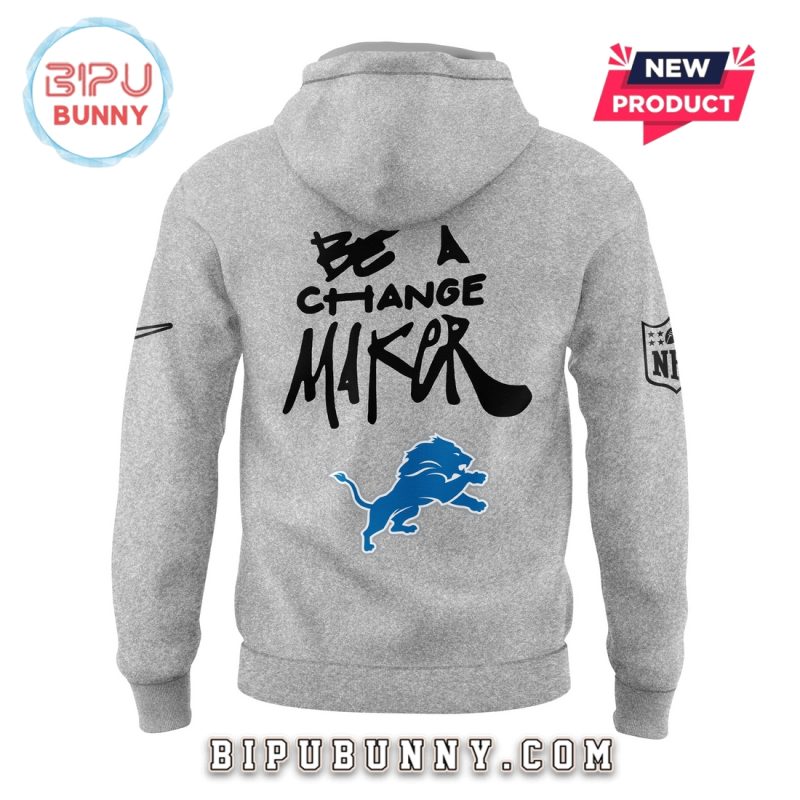 Detroit Lions Be A Change Maker Hoodie Set