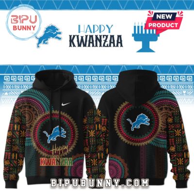 Detroit Lions Happy Kwanzaa Limited Hoodie