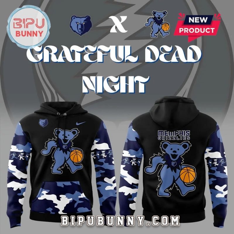 Memphis Grizzlies Grateful Dead Night Nike Hoodie Set