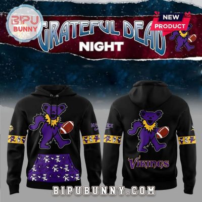 Minnesota Vikings Grateful Dead Night Nike Hoodie Set