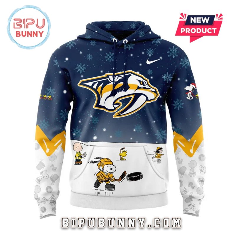 Nashville Predators Peanuts & Snoopy Night Hoodie Set