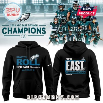 Philadelphia Eagles 2024 NFC East Champions Black Hoodie