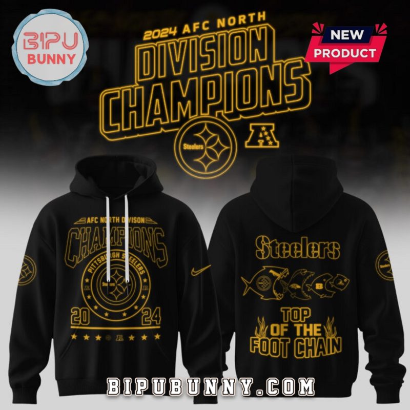 Pittsburgh Steelers 2024 AFC Champions Black Hoodie