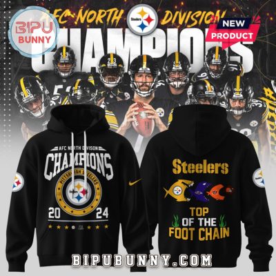 Pittsburgh Steelers 2024 AFC North Champions Hoodie