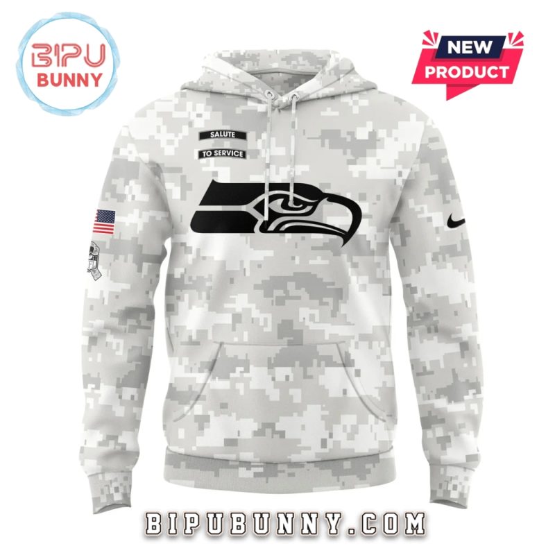 Seattle Seahawks Arctic Camo Salute to Service Hoodie Set