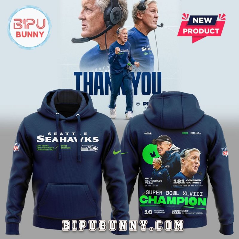 Thank Coach Pete Carroll Nike Hoodie Set