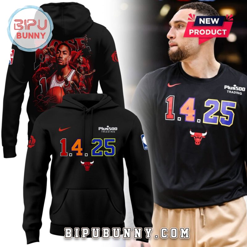 1.4.25 Derrick Rose Chicago Bulls Hoodie Set