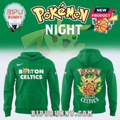 2025 Boston Celtics x Pokemon Night Hoodie Set